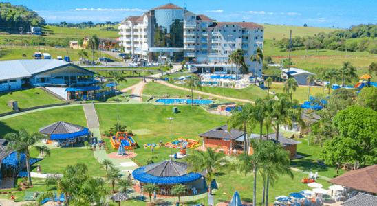 Machadinho Thermas Resorts Spa, a maior atração da cidade.