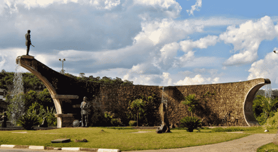 Monumento em homenagem aos bandeirantes, que fica na entrada de Santana da Parnaíba.