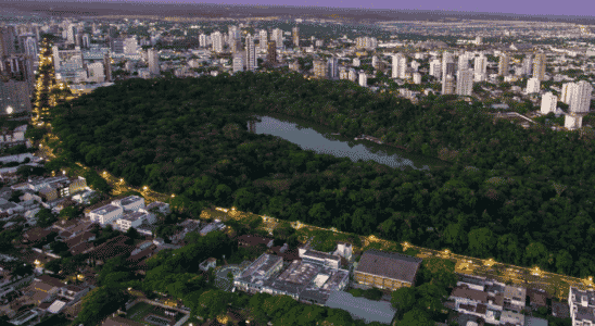 Vista do Parque do Ingá, localizado bem no coração de Maringá.