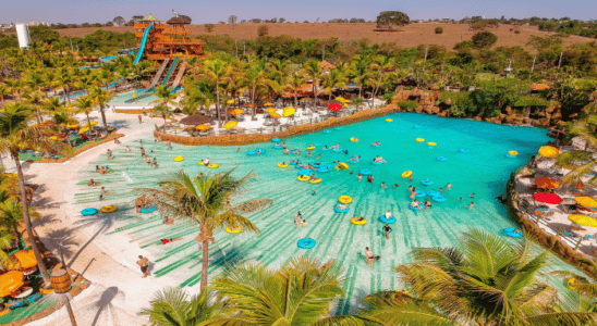 Parque Aquático Thermas dos Laranjais, um dos melhores do Brasil localizado em Olímpia.