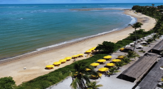 Vista do Anauê Restaurante e Receptivo Turístico na Praia de Sonho Verde.