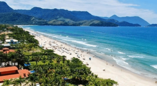 Praia de Maresias, linda e com ótima infraestrutura turística.