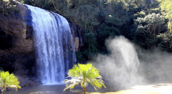 Uma das cachoeiras que você encontra no Refúgio das 7 Cachoeiras em São Luiz do Paraitinga.