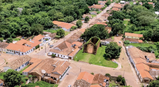 Vista aérea do centro histórico de Natividade