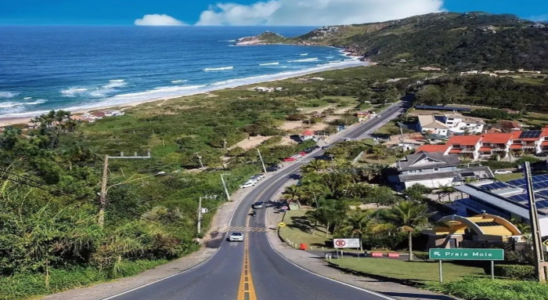 Vista antes de chegar na Praia Mole.