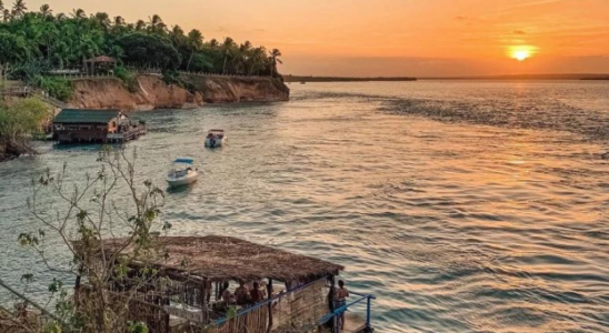 Pôr do sol na Lagoa de Guaraíras