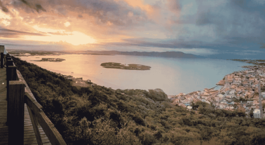 Vista incrível do Mirante de Nossa Senhora da Glória em Laguna.