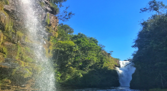 Cachoeira da Fumaça, a mais famosa de Jaciara.