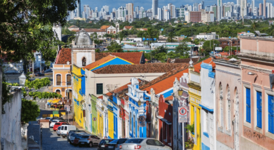 Ladeiras do Centro Histórico de Olinda em Pernambuco.